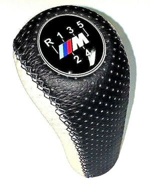 BMW 67-89 Authentic Leather Shifter Knob GENUINE new 